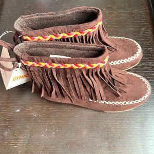 New Girl's Gymboree Boots Brown Size 13